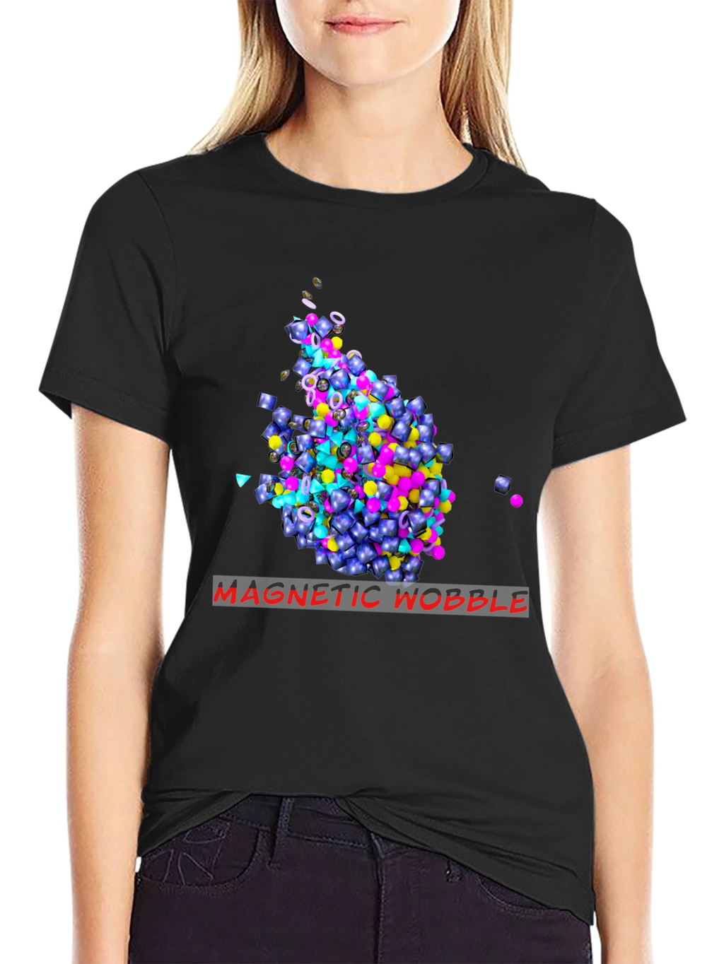 Magnetic Nuddle Graphic T-Shirt - Modern Art Tee