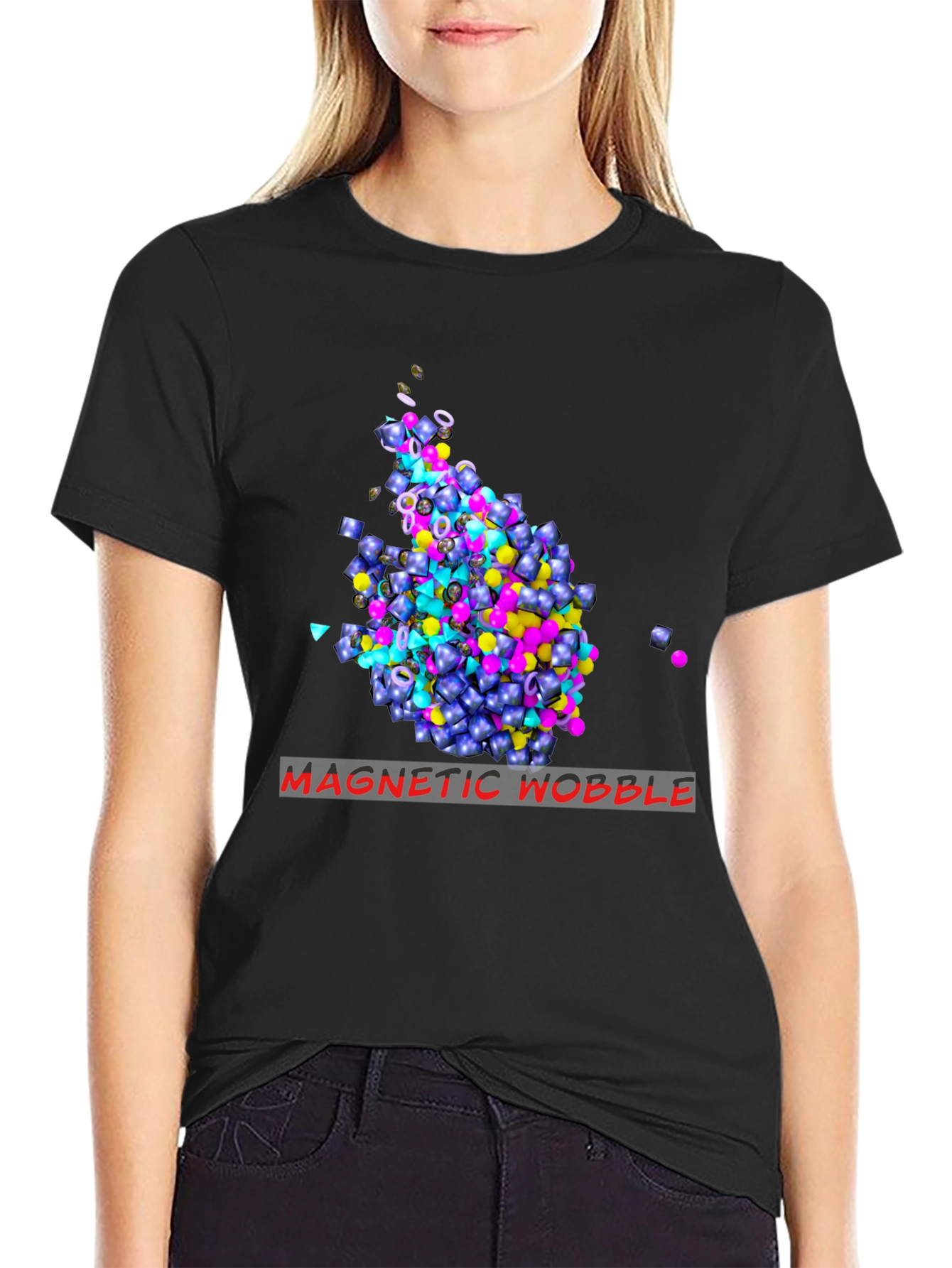 Magnetic Nuddle Graphic T-Shirt - Modern Art Tee