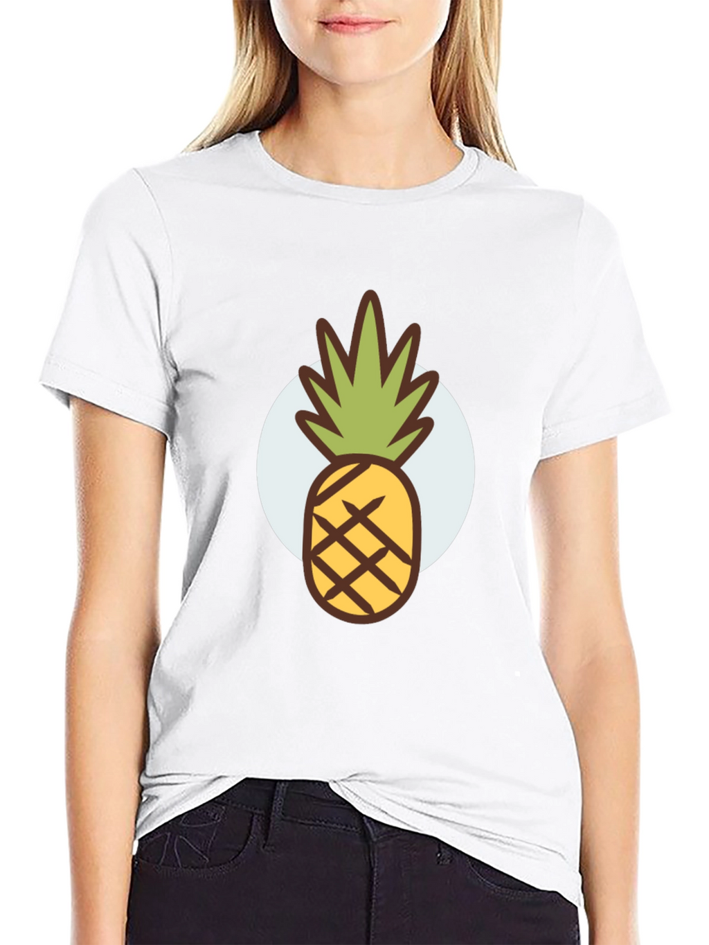 Pineapple Graphic Tee - Stylish Mens Black T-Shirt