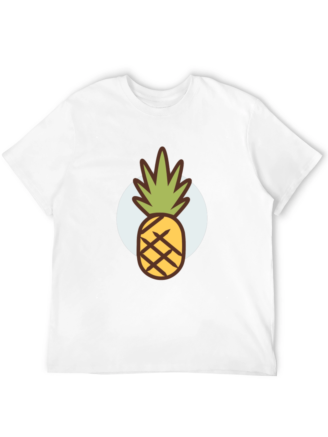 Pineapple Graphic Tee - Stylish Mens Black T-Shirt