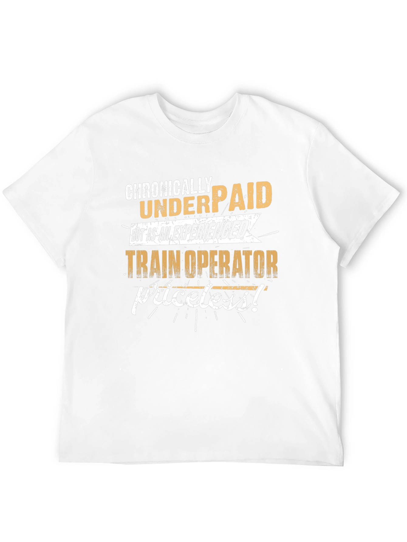 Chronically Underpaid Train Operator Black T-Shirt