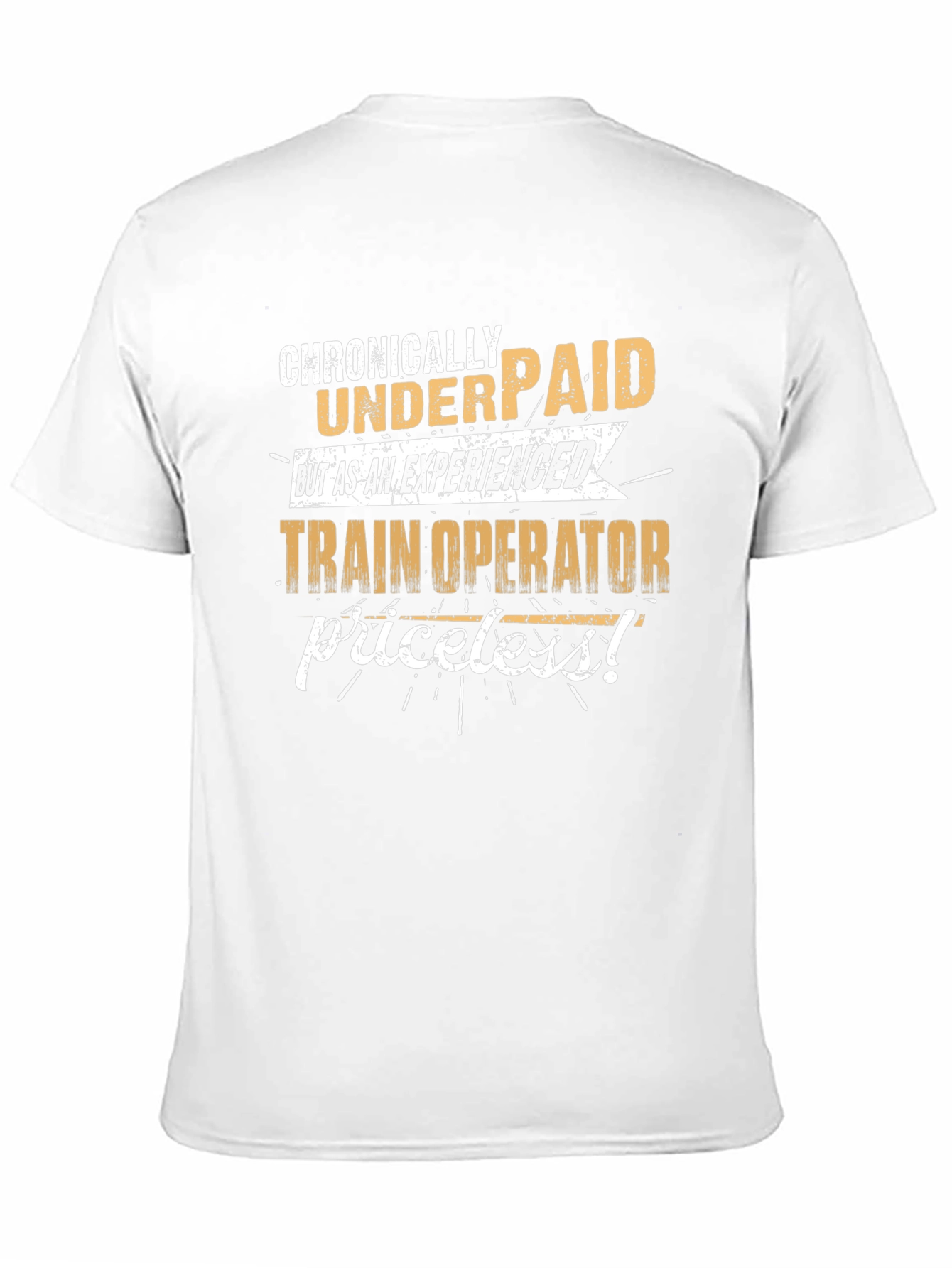Chronically Underpaid Train Operator Black T-Shirt