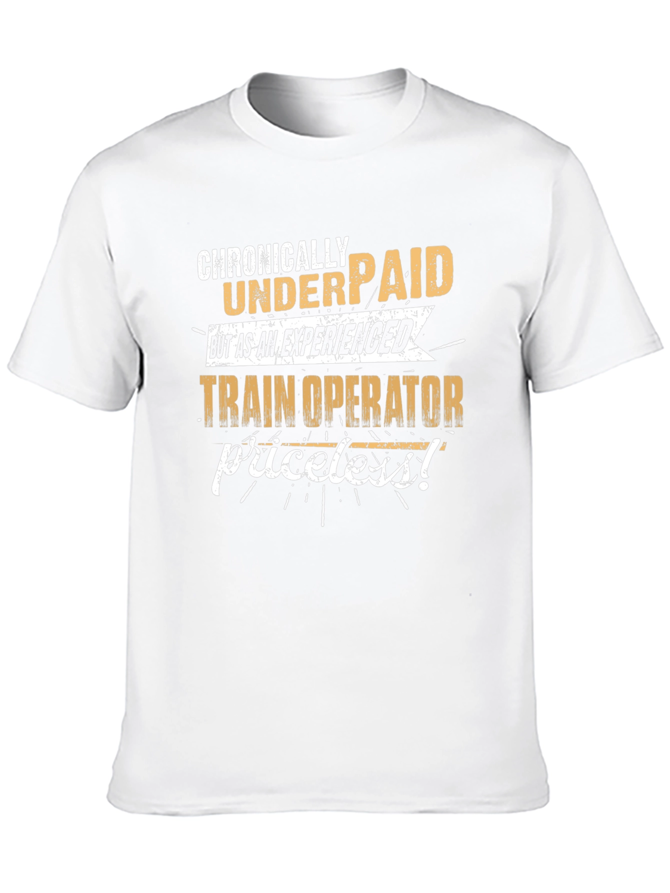 Chronically Underpaid Train Operator Black T-Shirt