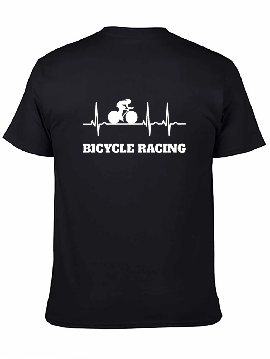 Bicycle Racing Heartbeat Graphic T-Shirt