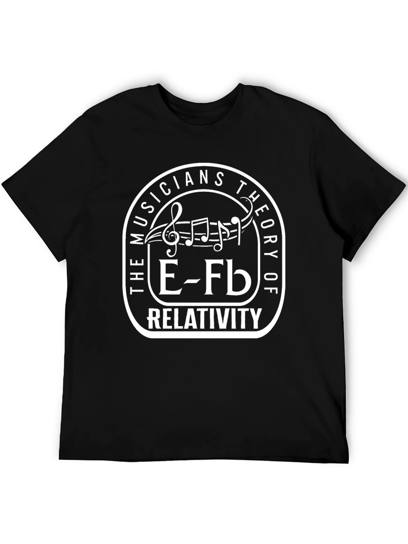 Musicians Theory of Relativity Black T-Shirt