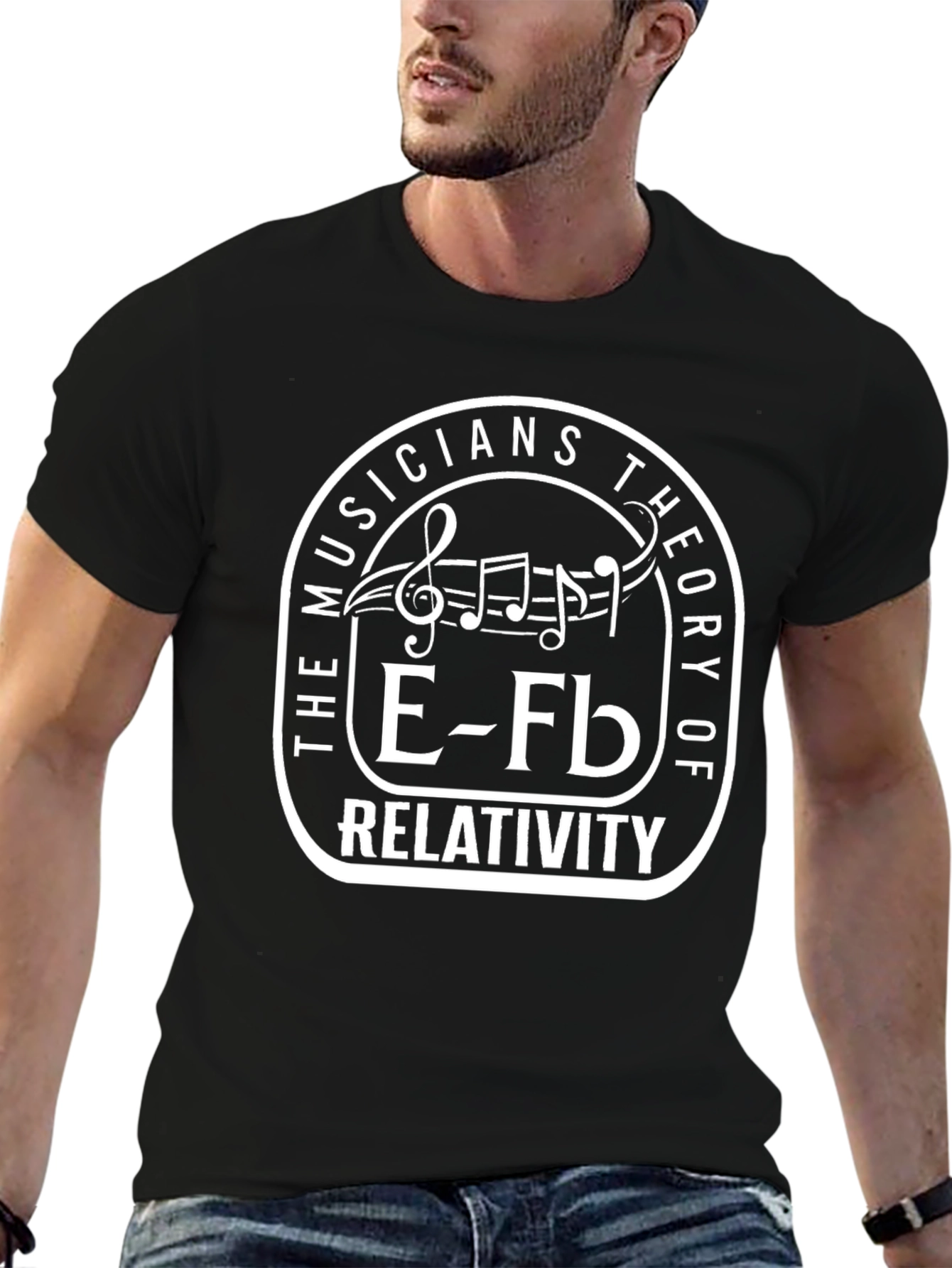 Musicians Theory of Relativity Black T-Shirt