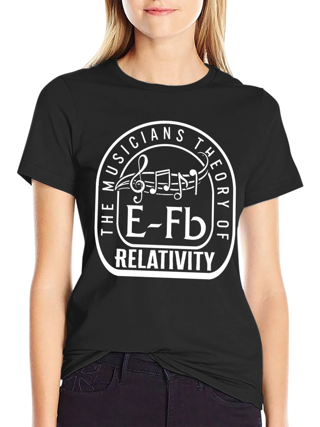 Musicians Theory of Relativity Black T-Shirt