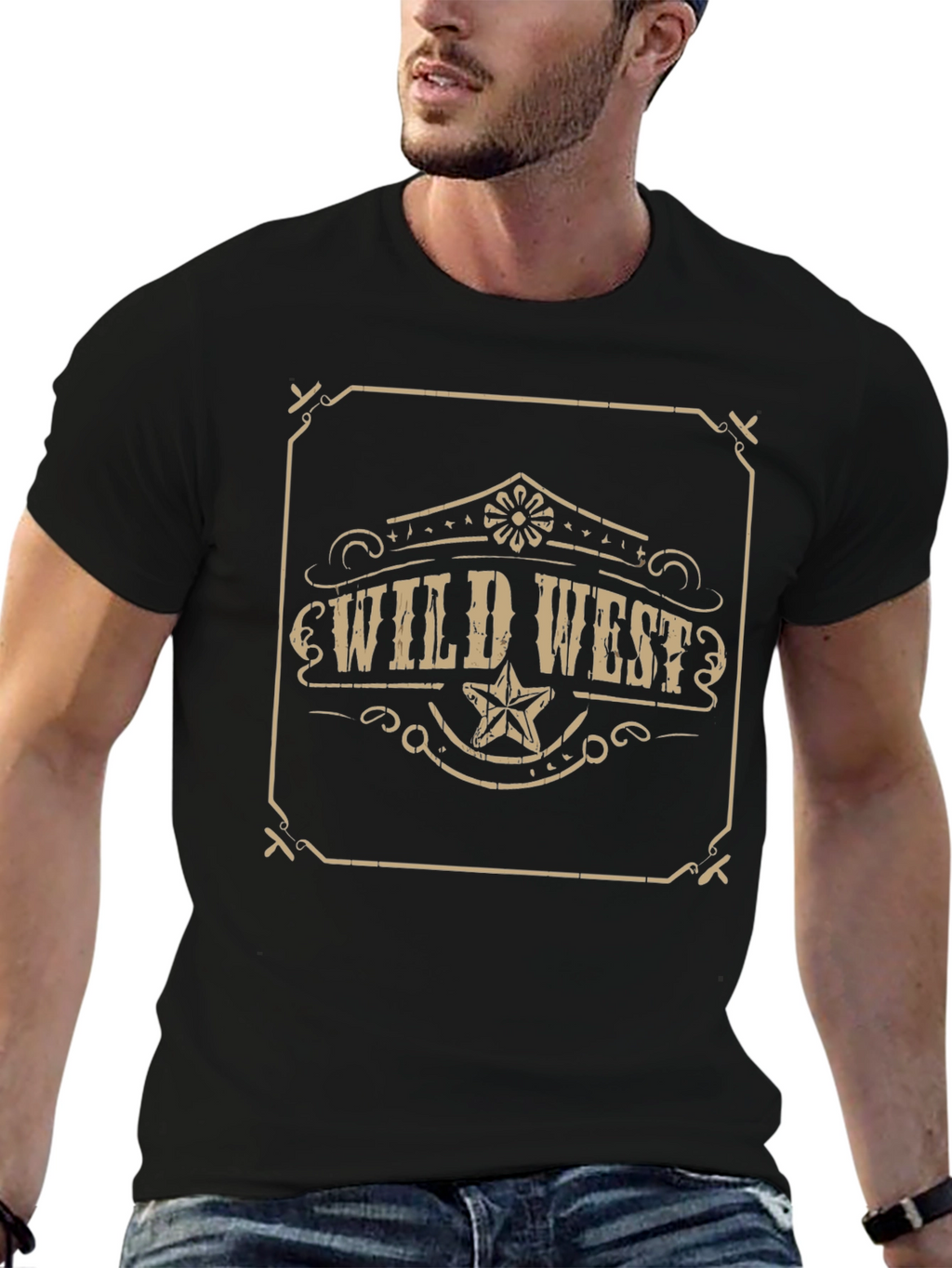 Wild West Graphic Tee - Black