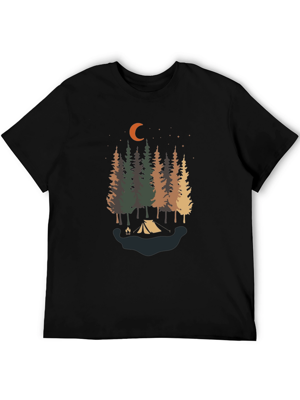 Camping Under the Stars Tee - Nature Lovers Shirt