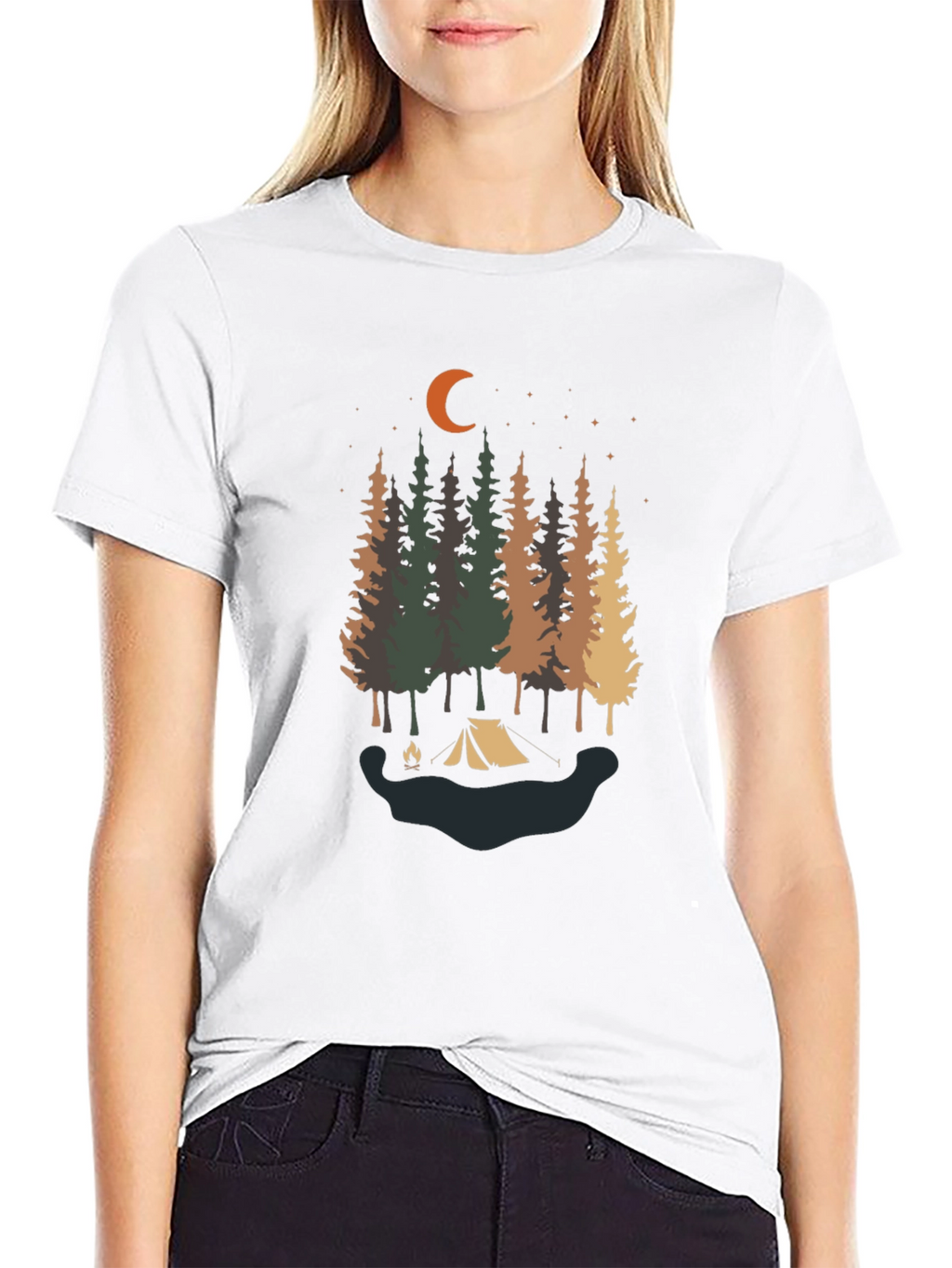 Camping Under the Stars Tee - Nature Lovers Shirt