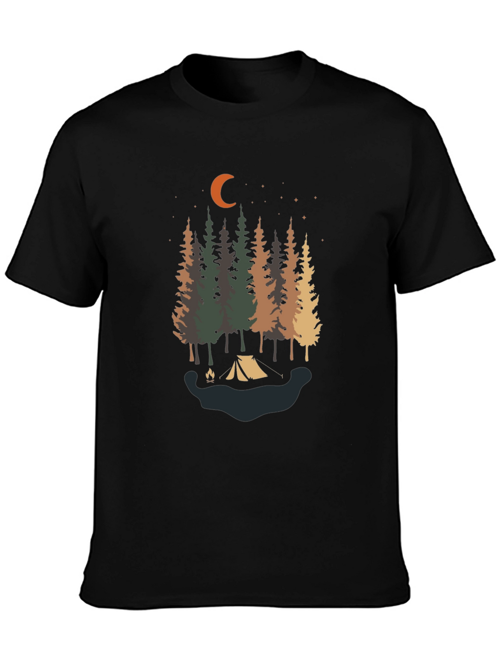 Camping Under the Stars Tee - Nature Lovers Shirt
