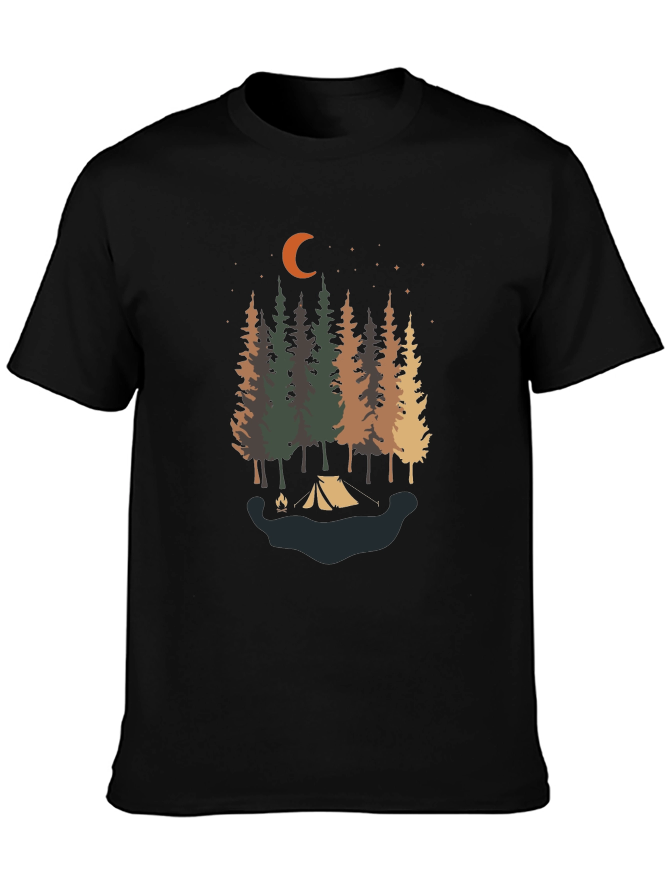 Camping Under the Stars Tee - Nature Lovers Shirt