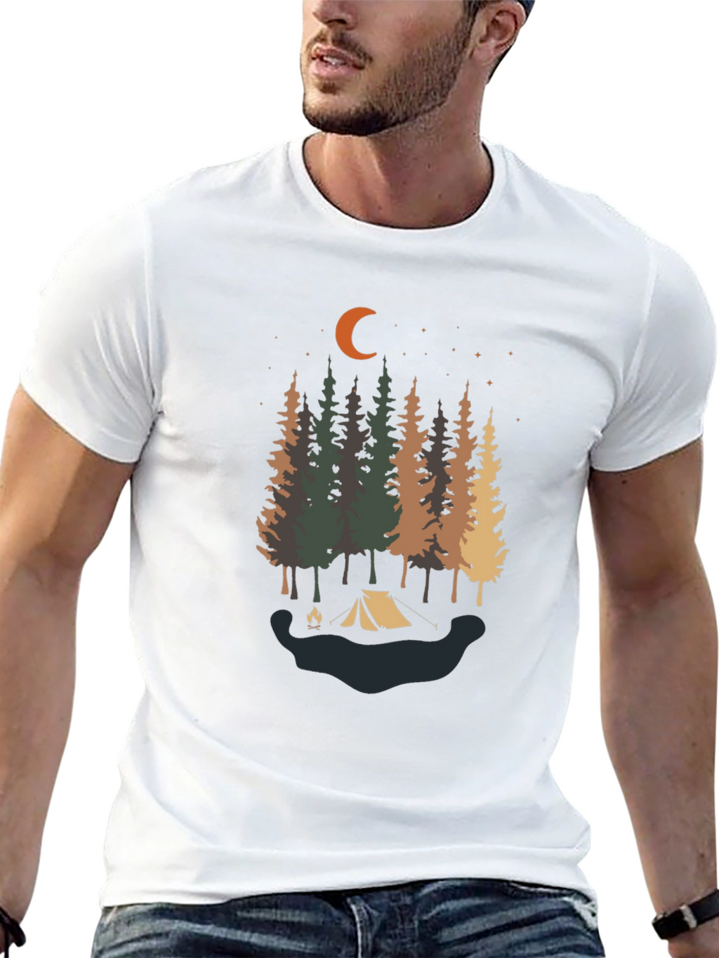 Camping Under the Stars Tee - Nature Lovers Shirt