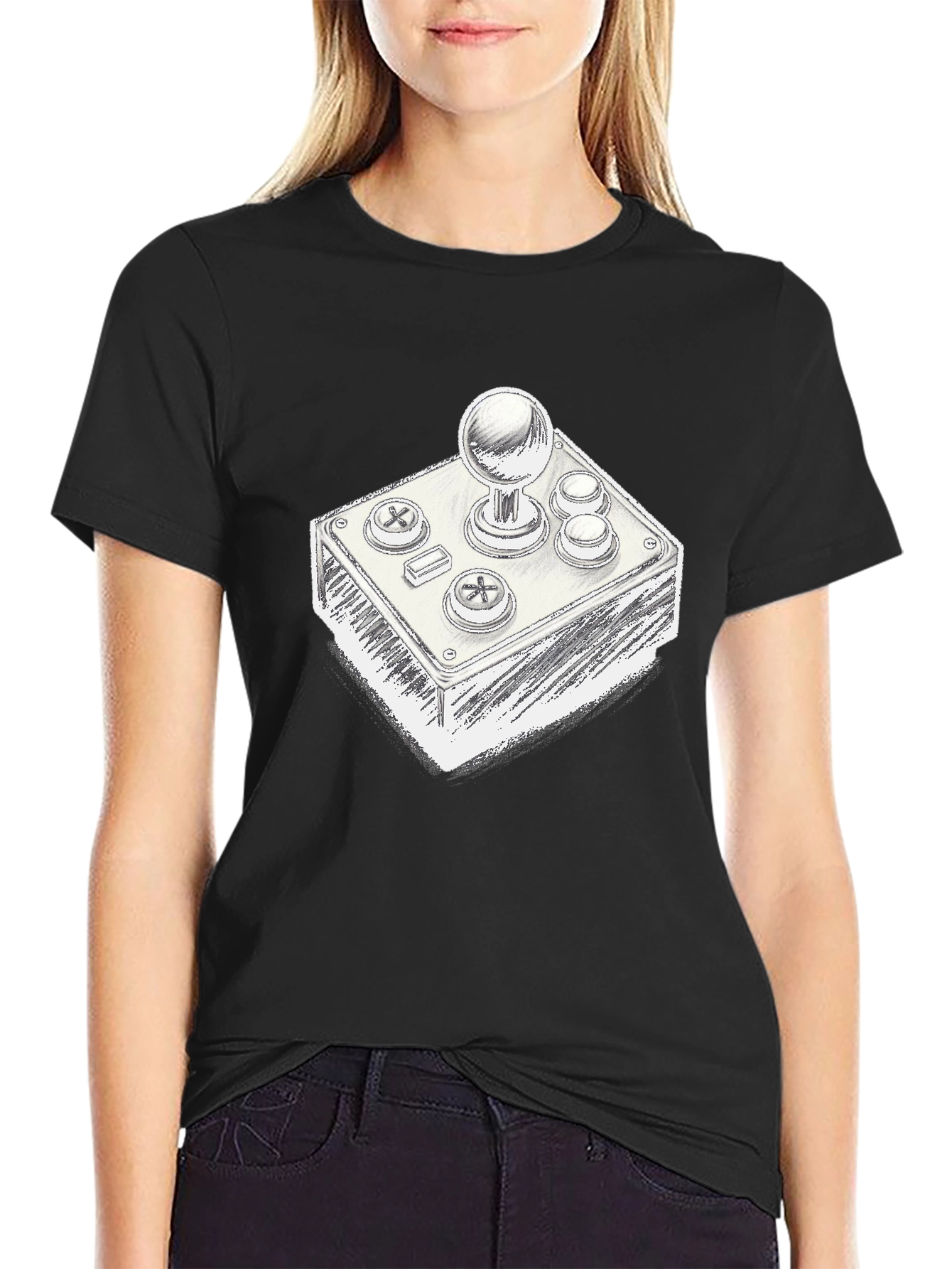 Retro Arcade Gamer Tee - Classic Joystick Design