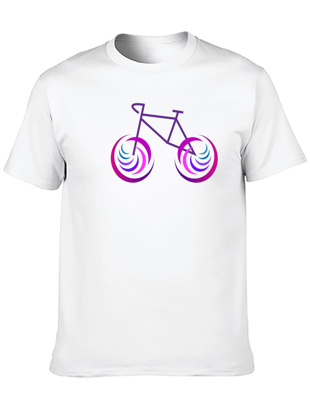 Cool Bicycle Graphic Tee - Black Cotton Shirt