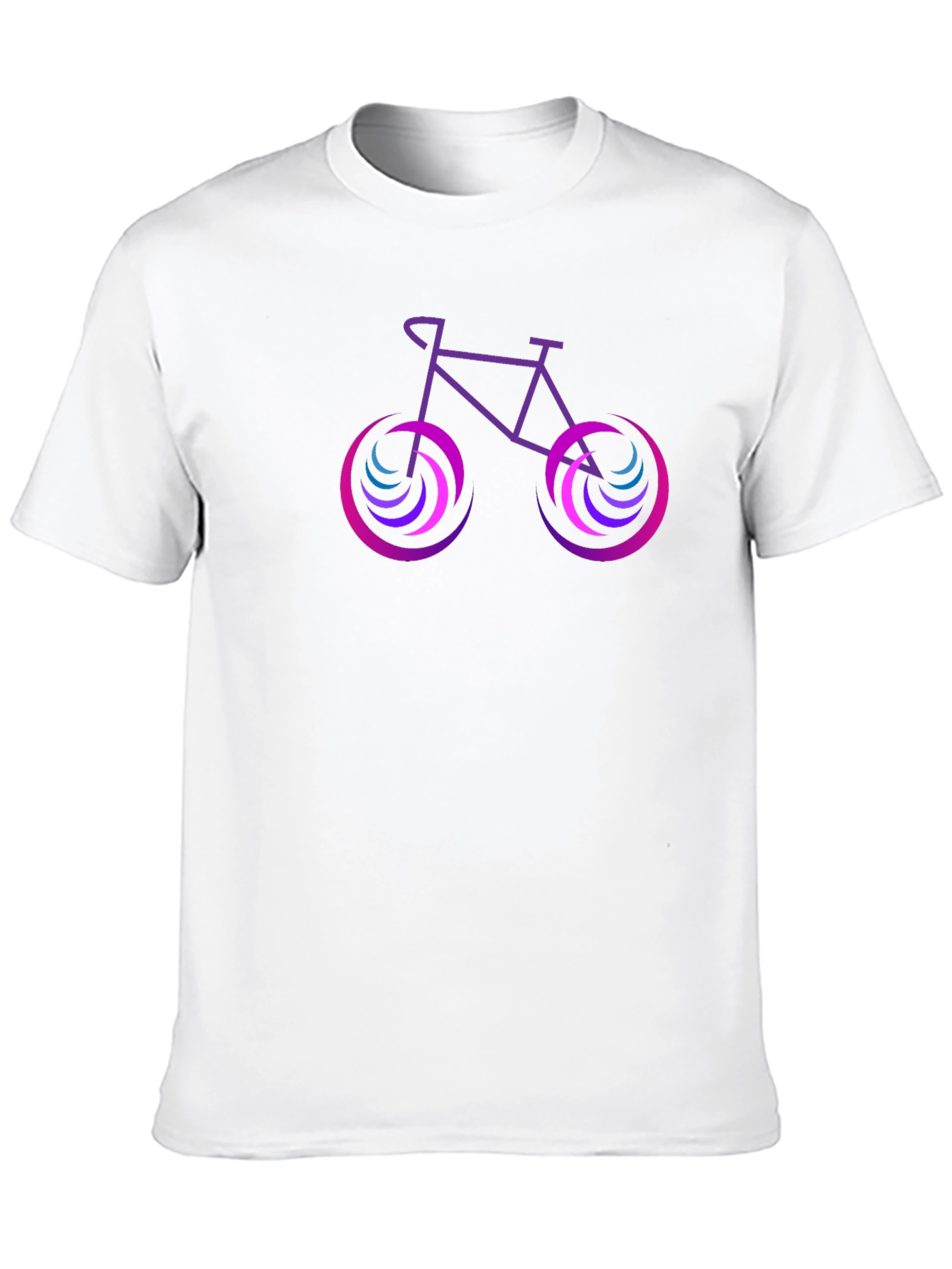 Cool Bicycle Graphic Tee - Black Cotton Shirt