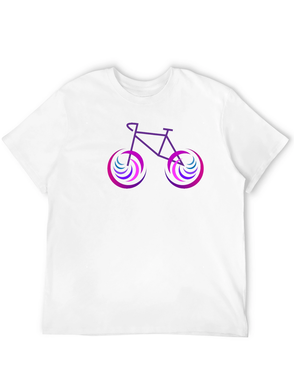 Cool Bicycle Graphic Tee - Black Cotton Shirt