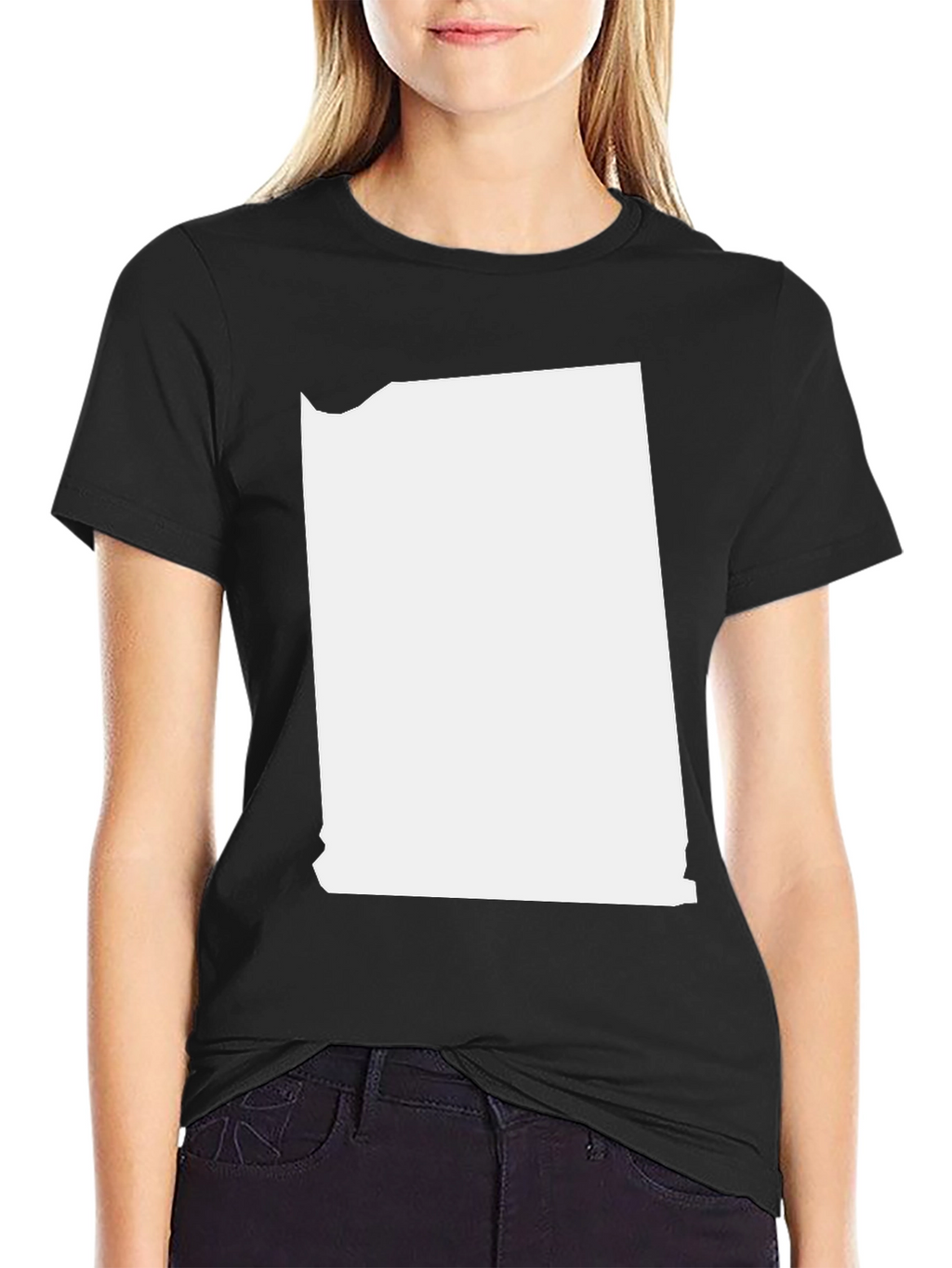 Bold Graphic Print Black T-Shirt
