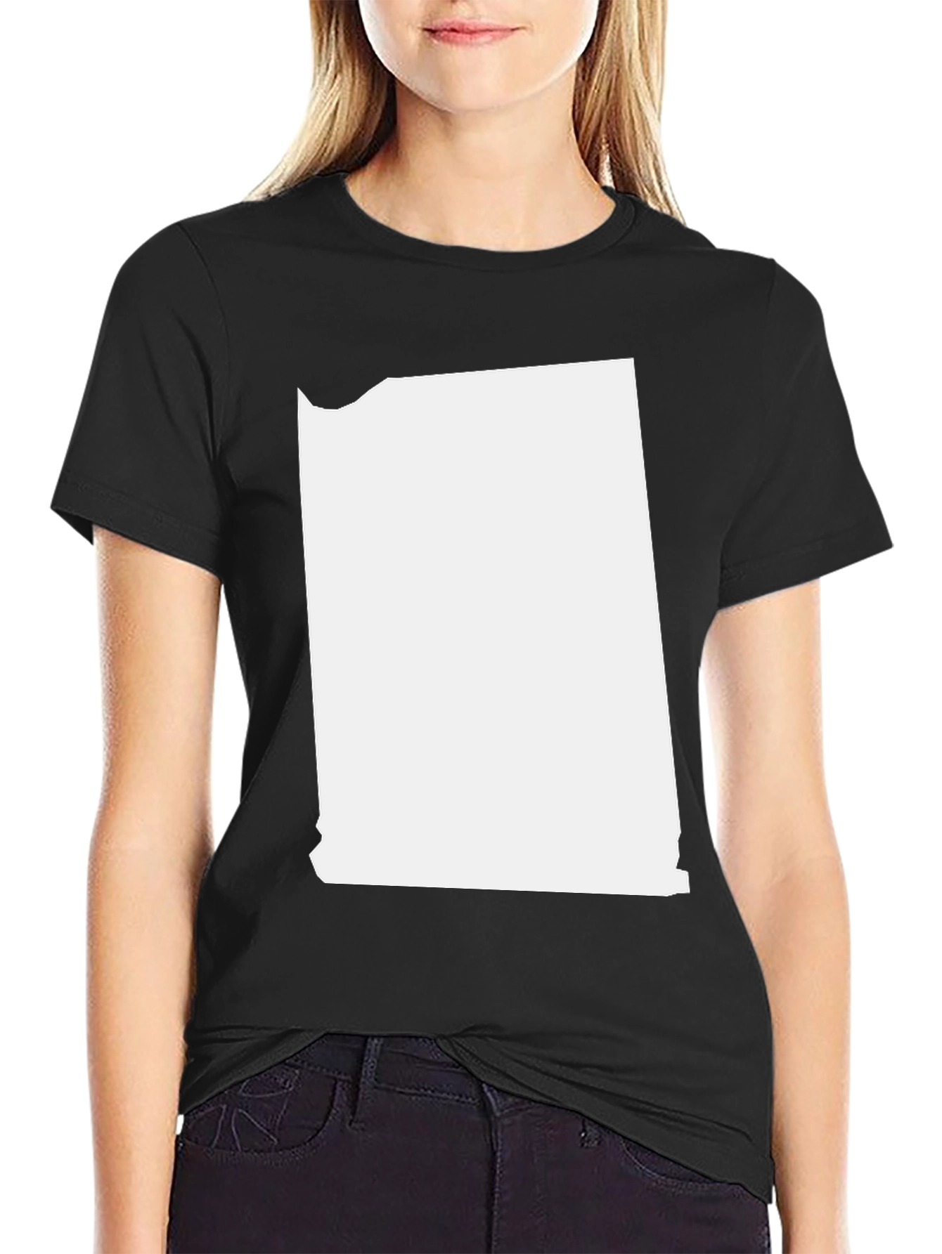 Bold Graphic Print Black T-Shirt