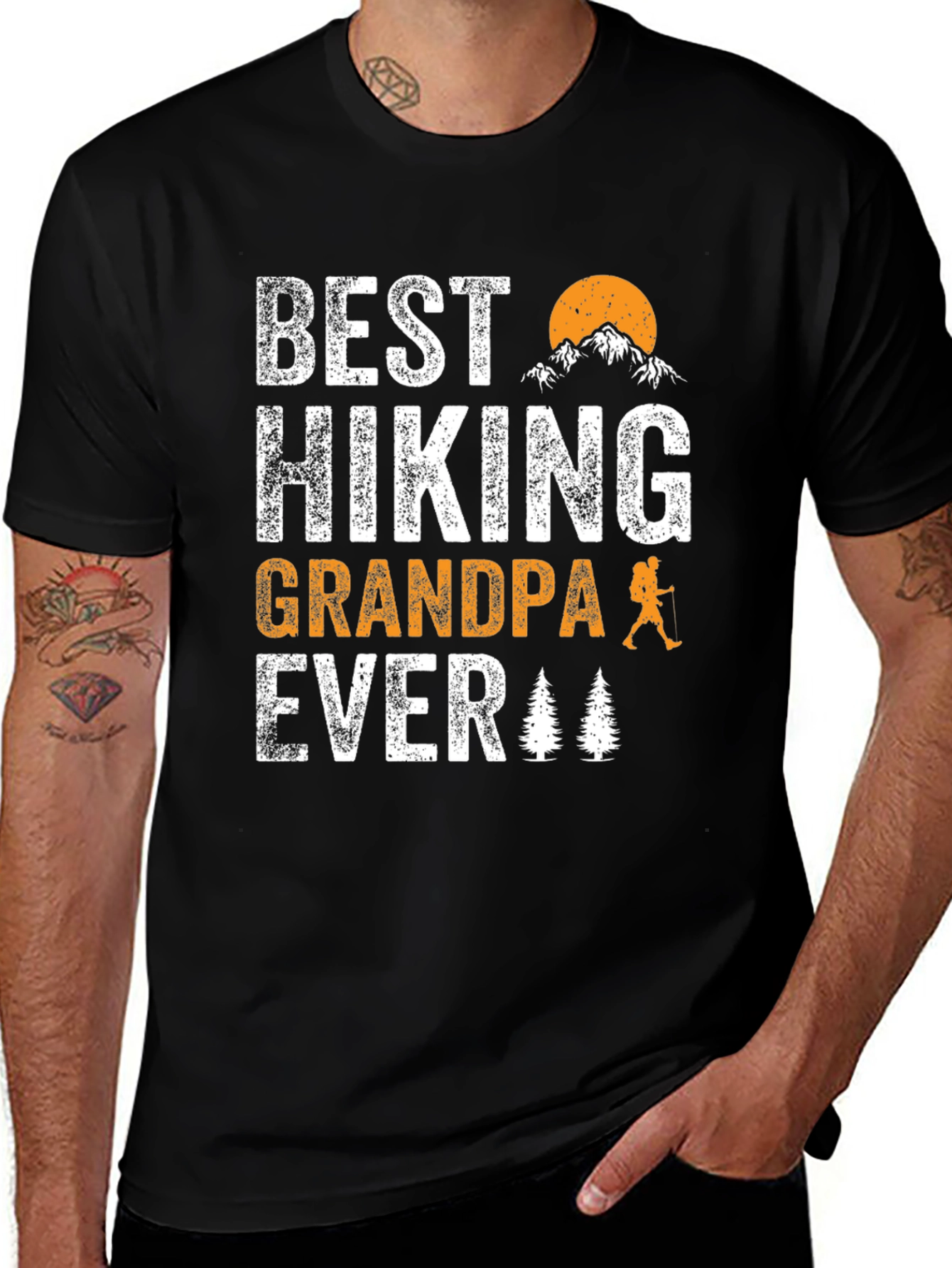 Best Hiking Grandpa Ever T-Shirt