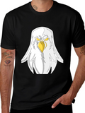 Eagle Graphic Black T-Shirt - Fierce Bird Design