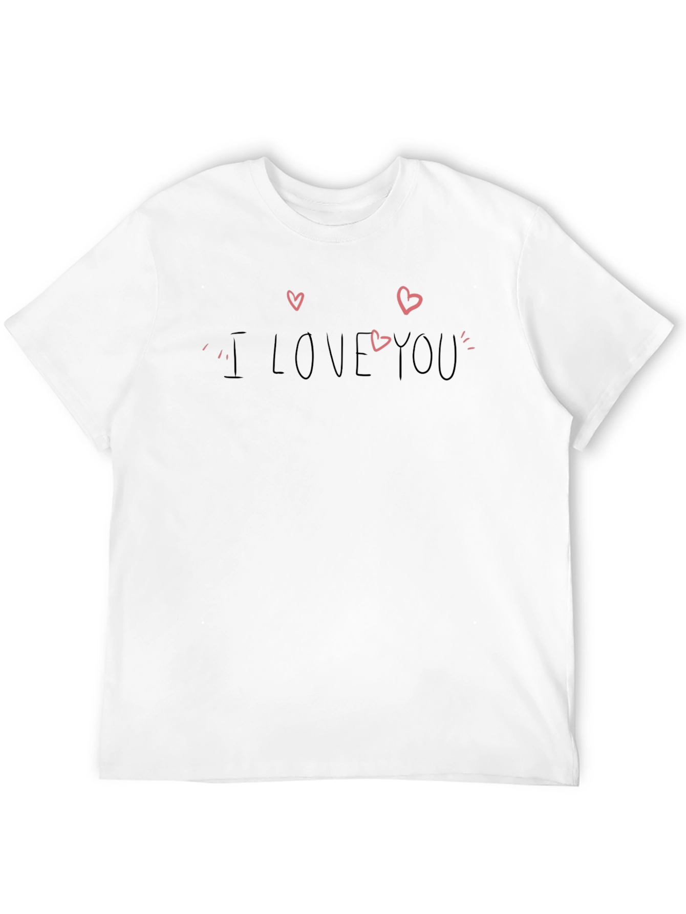 I Love You Black Graphic Tee