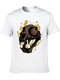 Skull Graphic Black T-Shirt - Edgy & Unique Design