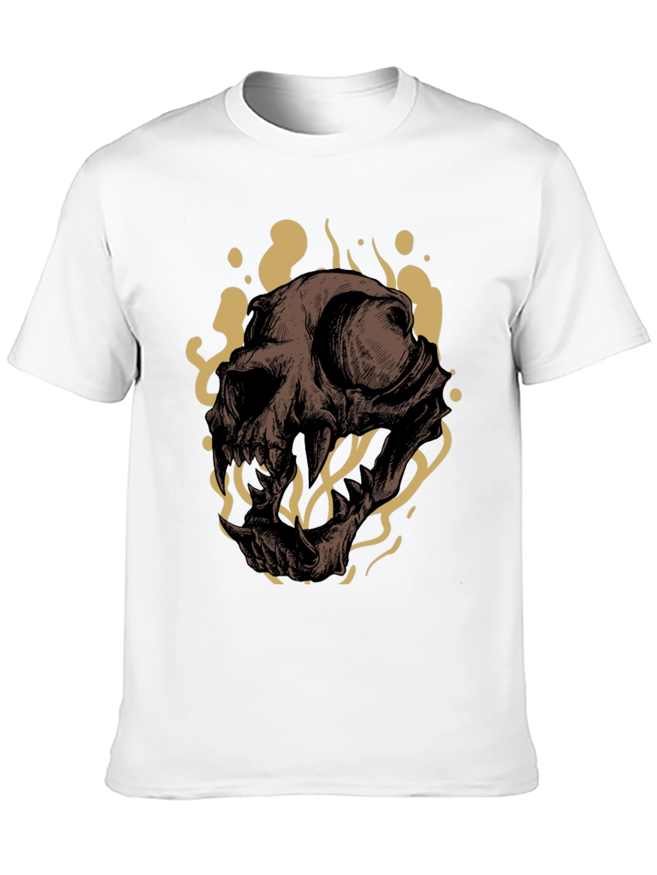 Skull Graphic Black T-Shirt - Edgy & Unique Design
