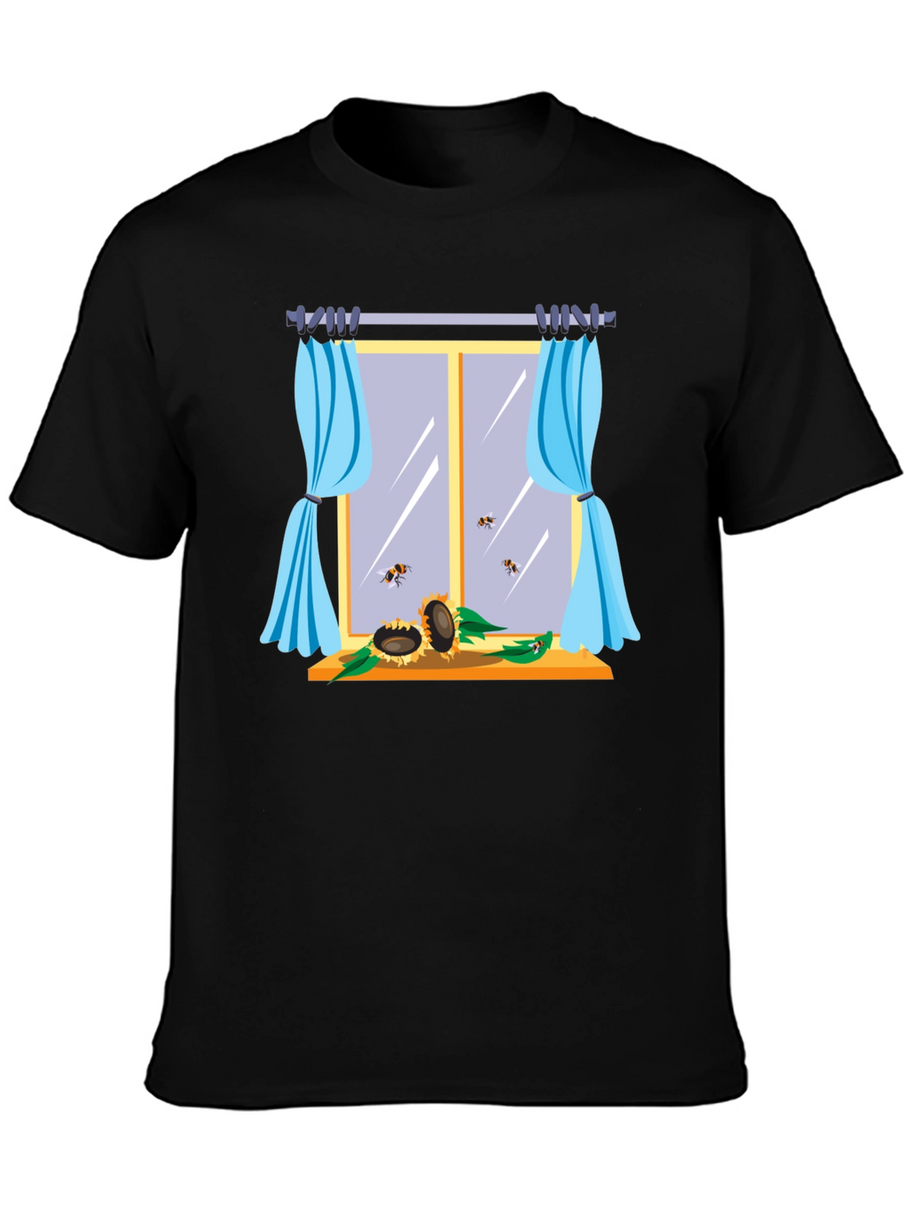 Sunflower Window Graphic T-Shirt