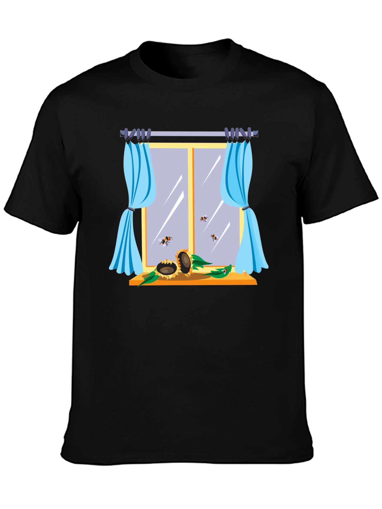 Sunflower Window Graphic T-Shirt