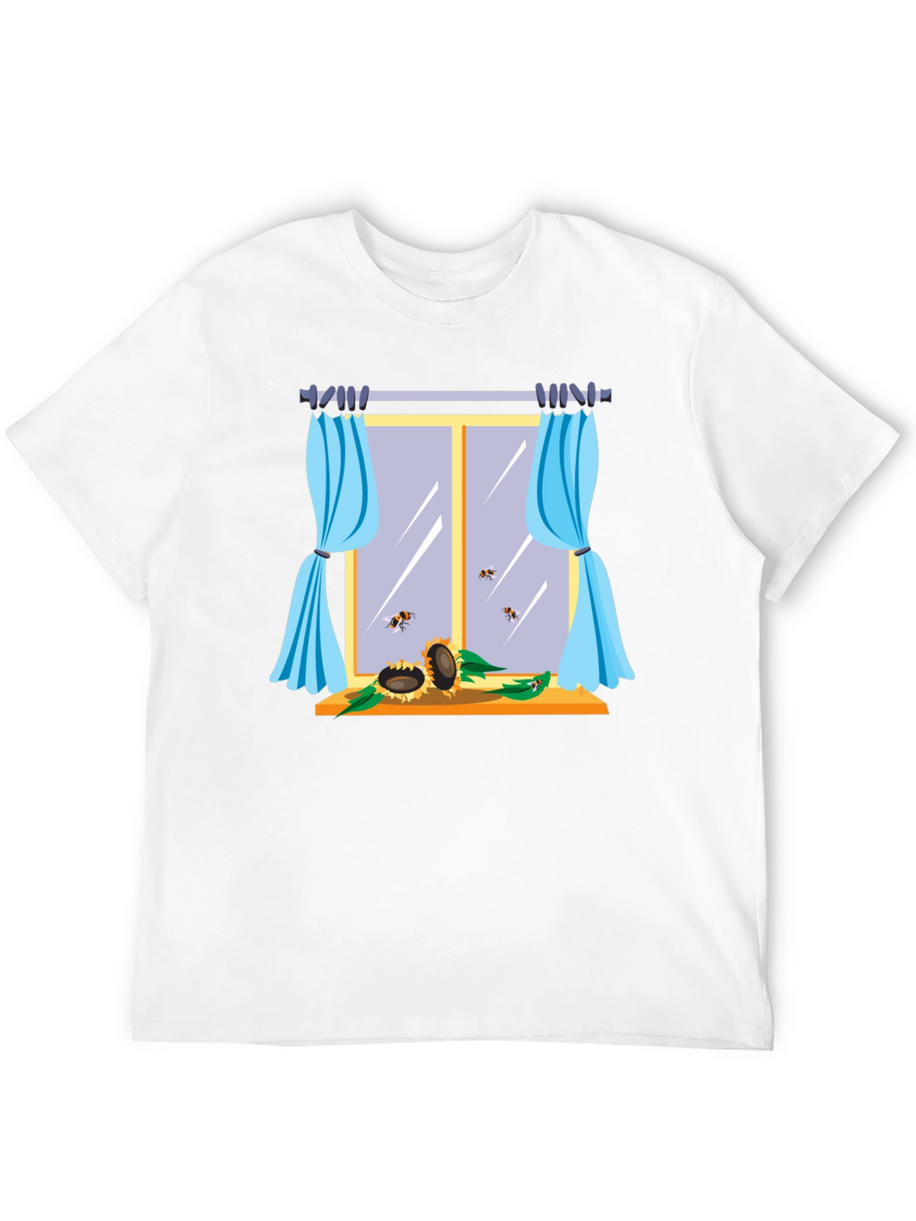 Sunflower Window Graphic T-Shirt