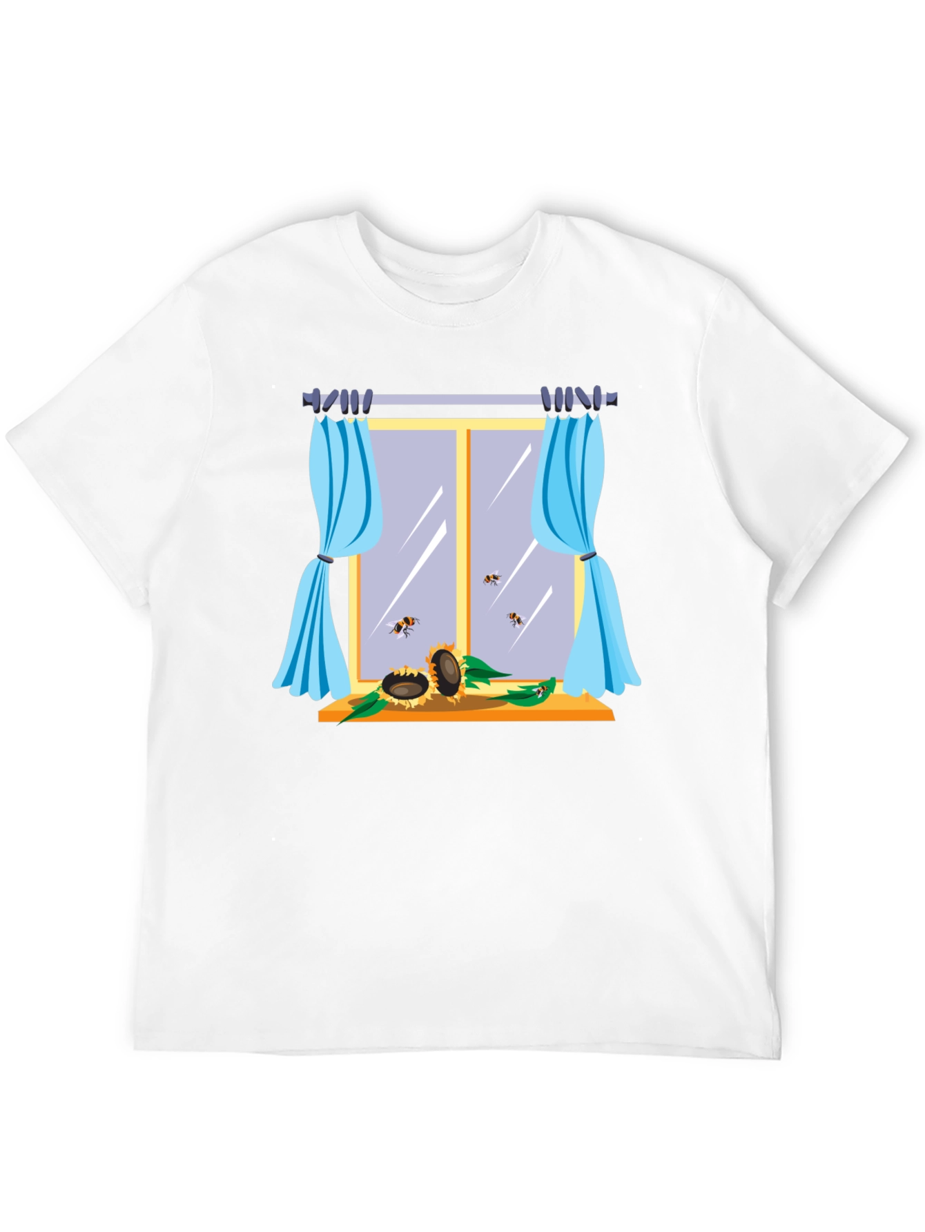 Sunflower Window Graphic T-Shirt