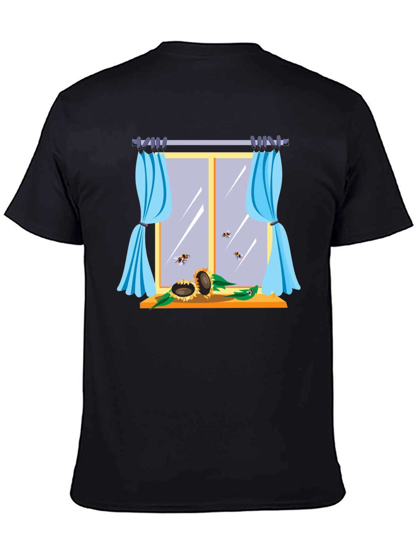 Sunflower Window Graphic T-Shirt
