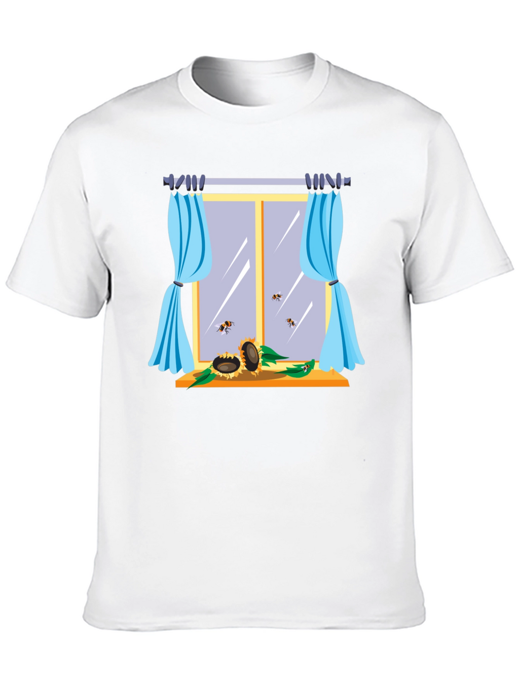 Sunflower Window Graphic T-Shirt