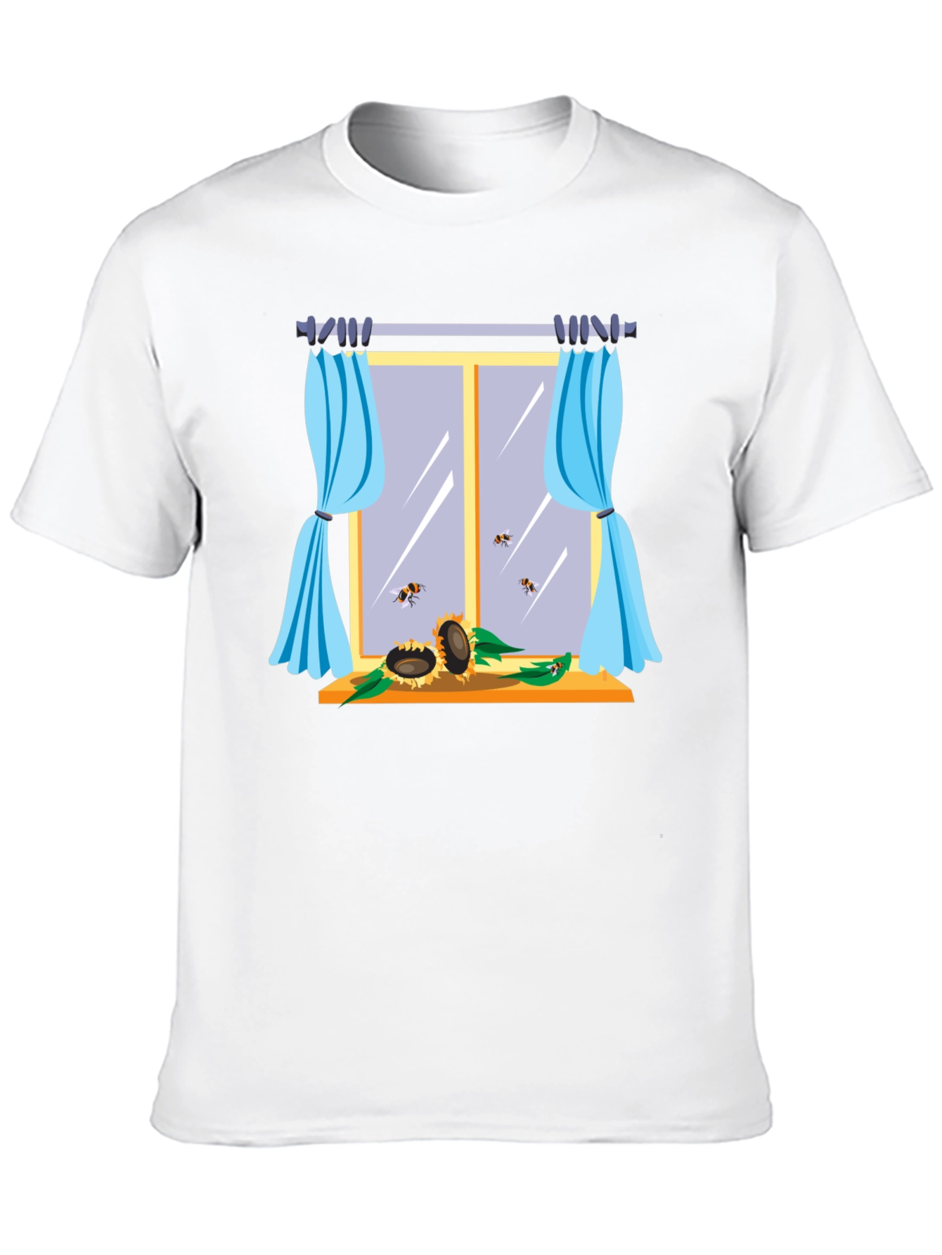 Sunflower Window Graphic T-Shirt