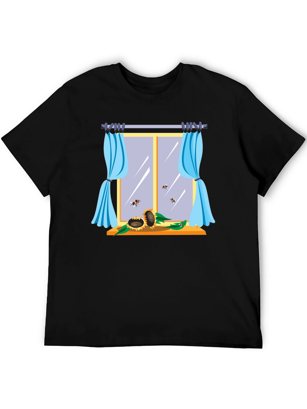 Sunflower Window Graphic T-Shirt