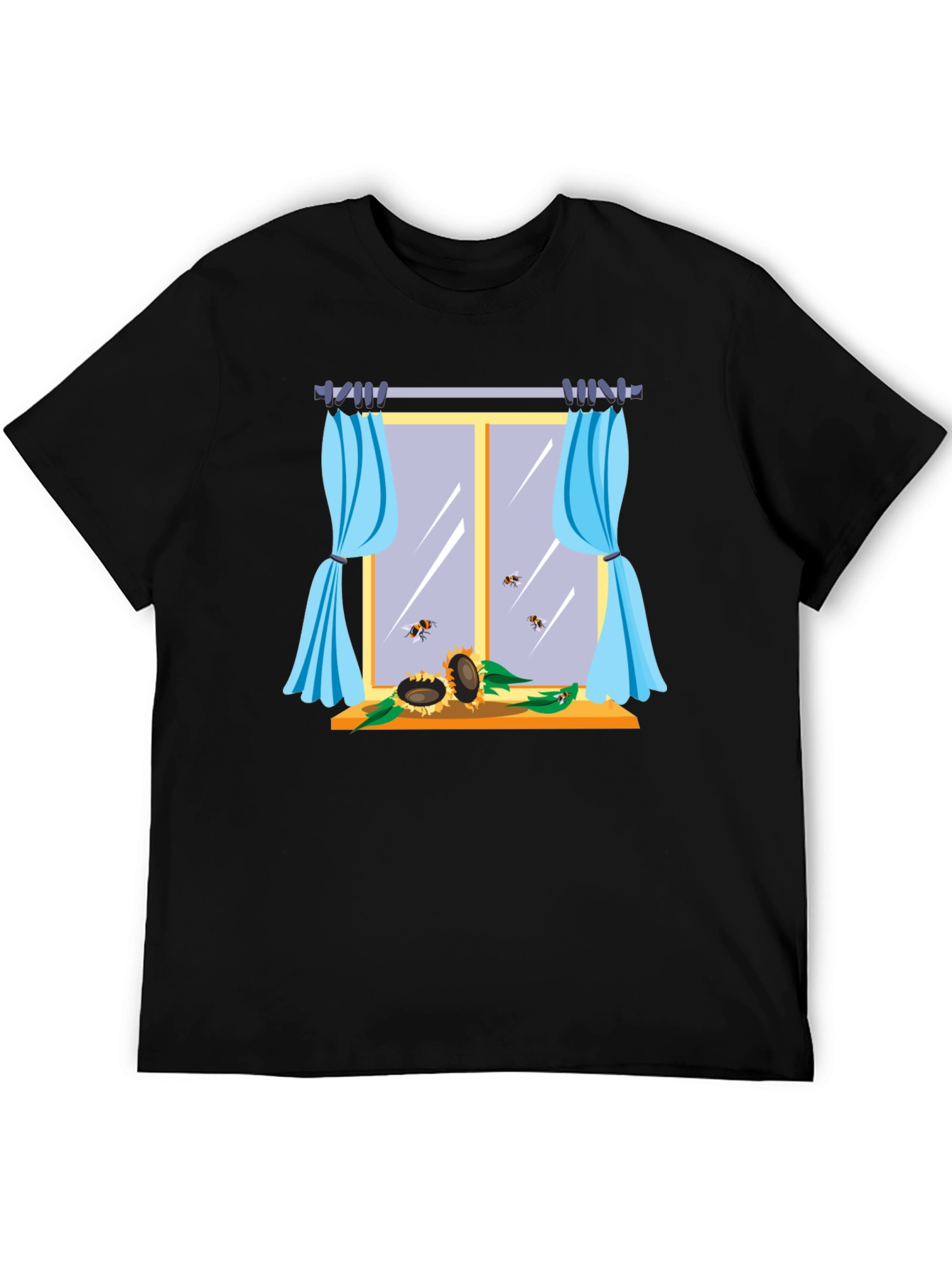 Sunflower Window Graphic T-Shirt