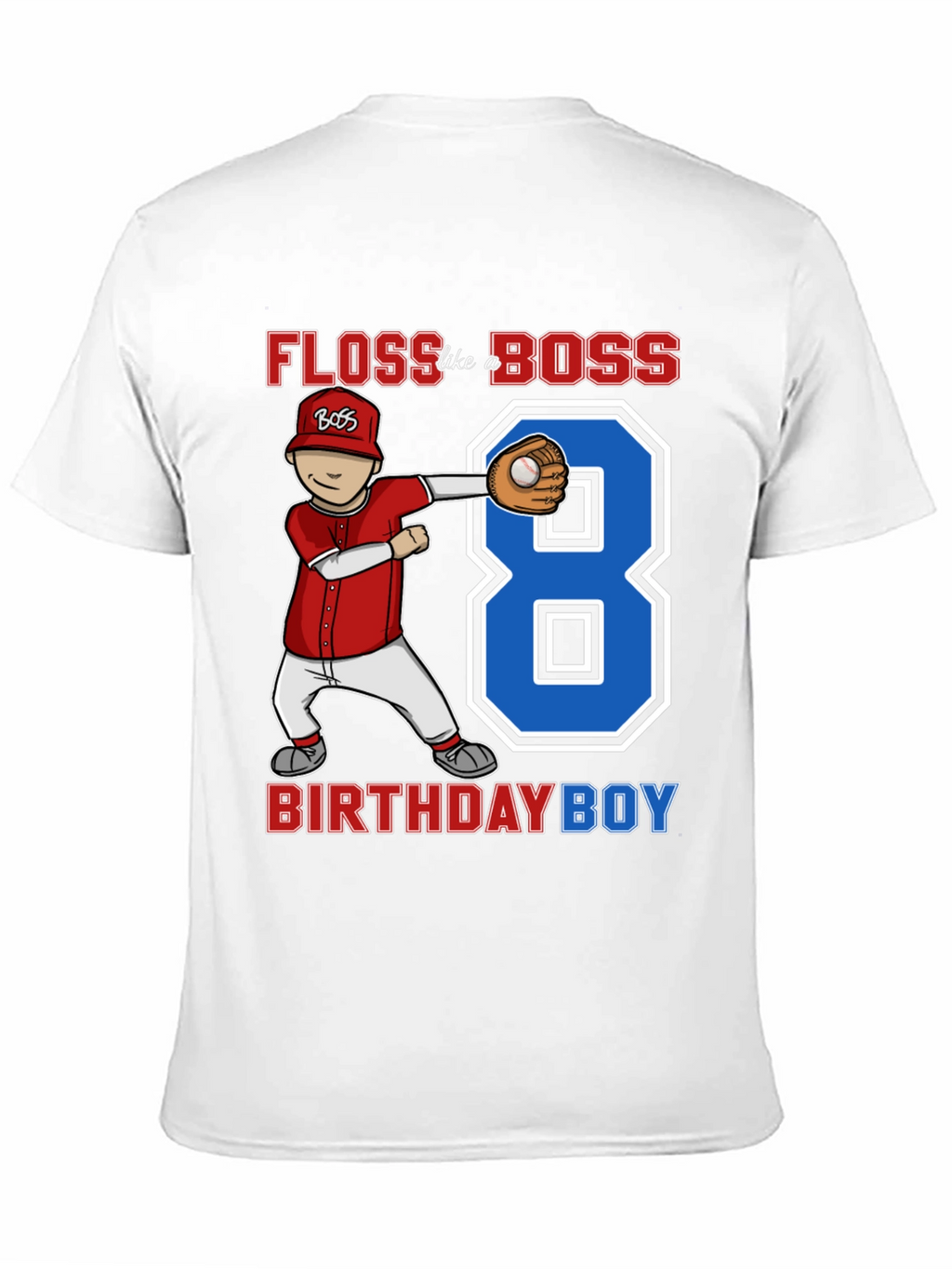 Floss Like a Boss 8th Birthday Boy T-Shirt