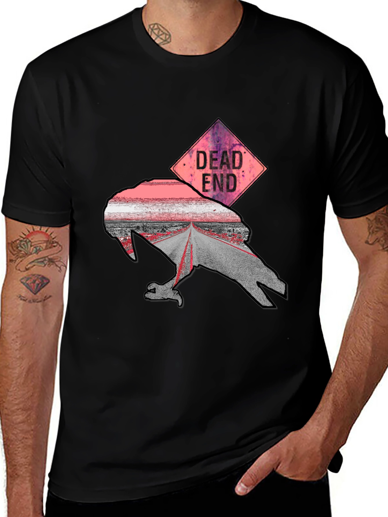 Dead End Crow Graphic T-Shirt