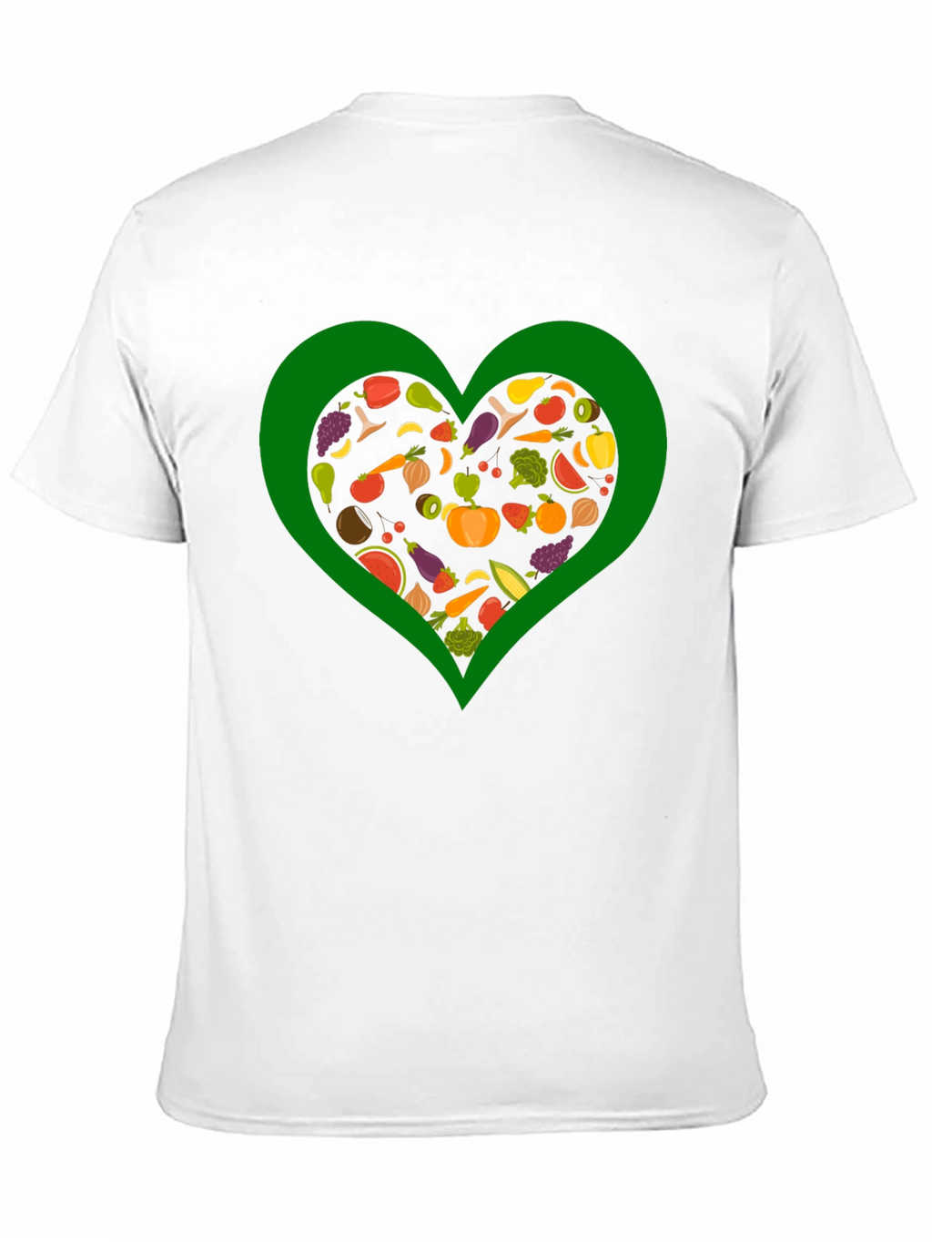 Vegan Heart T-Shirt - Love Vegetables!