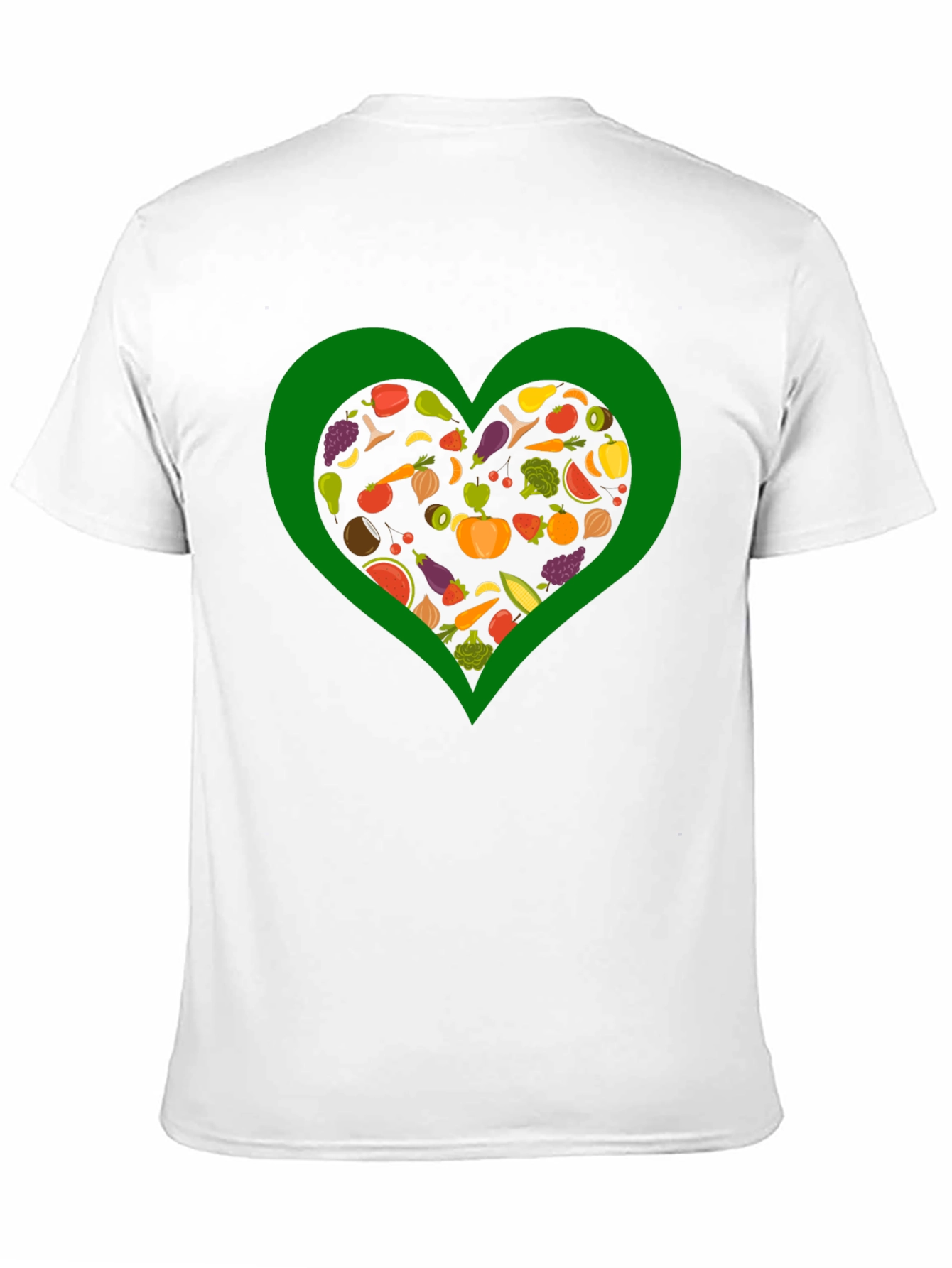 Vegan Heart T-Shirt - Love Vegetables!