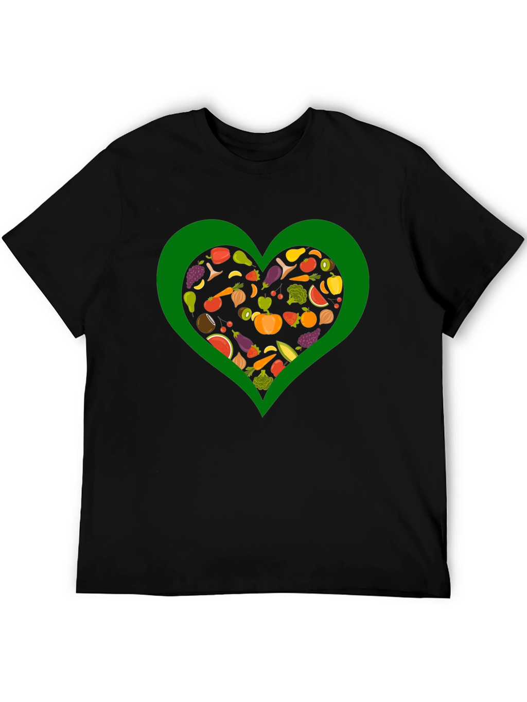 Vegan Heart T-Shirt - Love Vegetables!