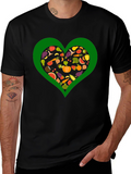 Vegan Heart T-Shirt - Love Vegetables!