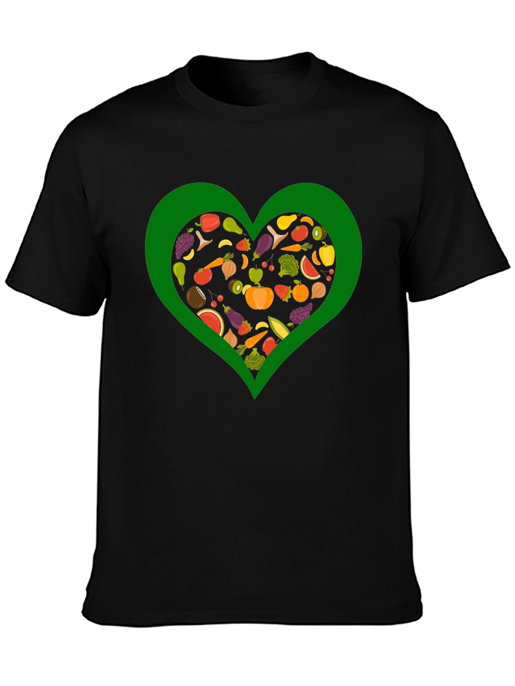 Vegan Heart T-Shirt - Love Vegetables!