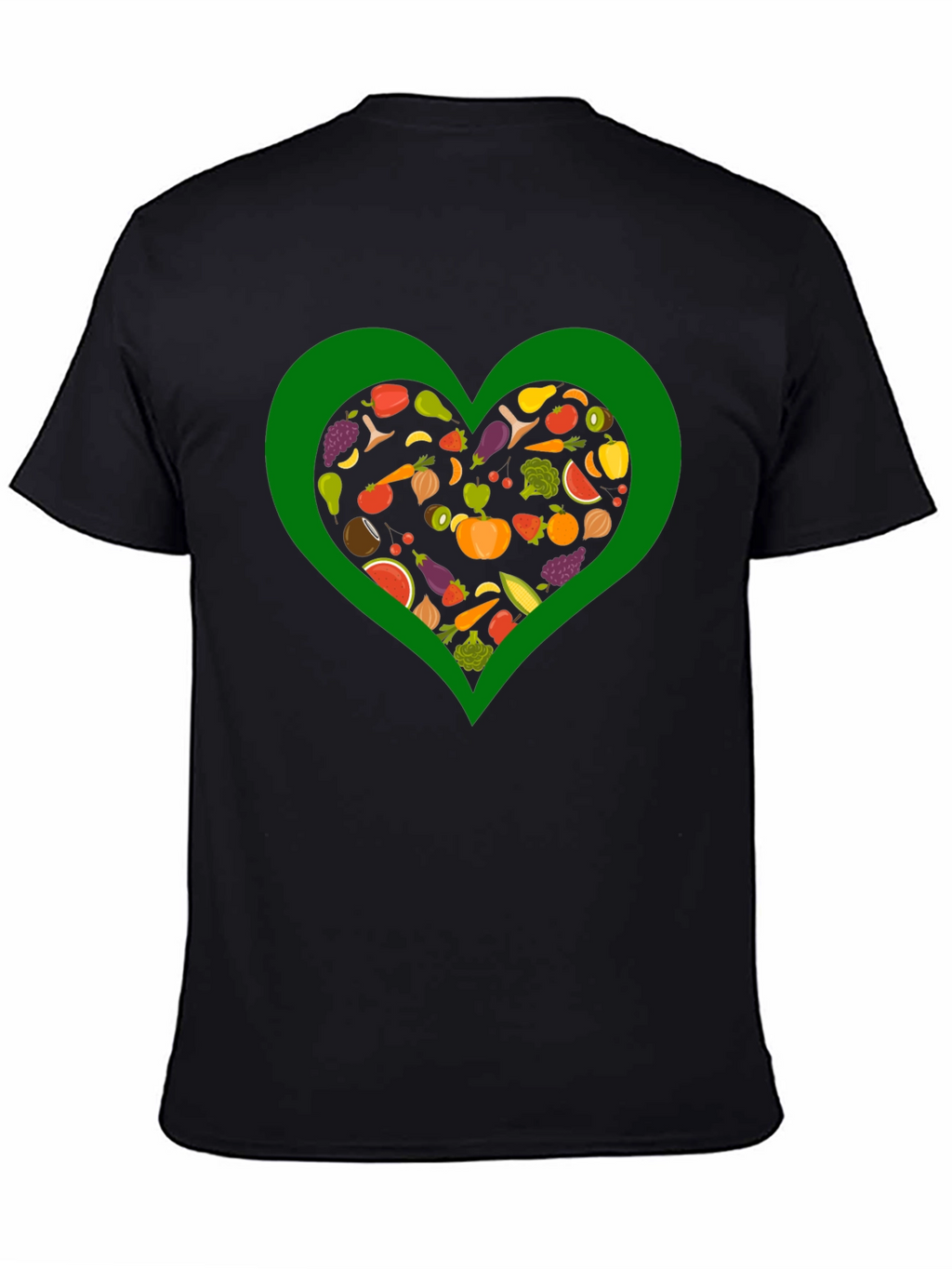 Vegan Heart T-Shirt - Love Vegetables!