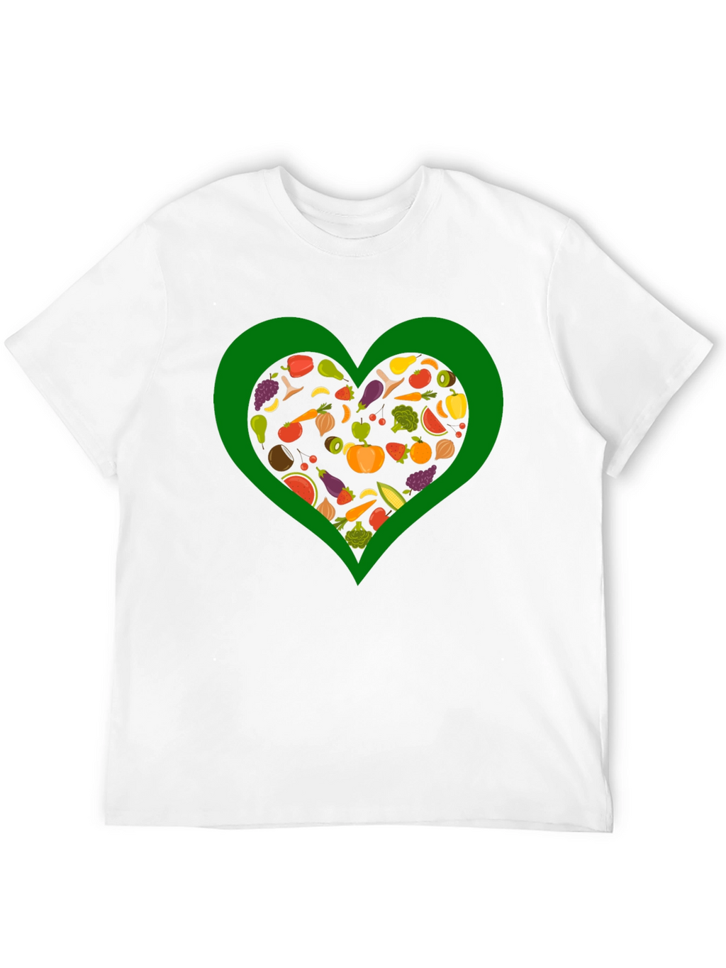 Vegan Heart T-Shirt - Love Vegetables!
