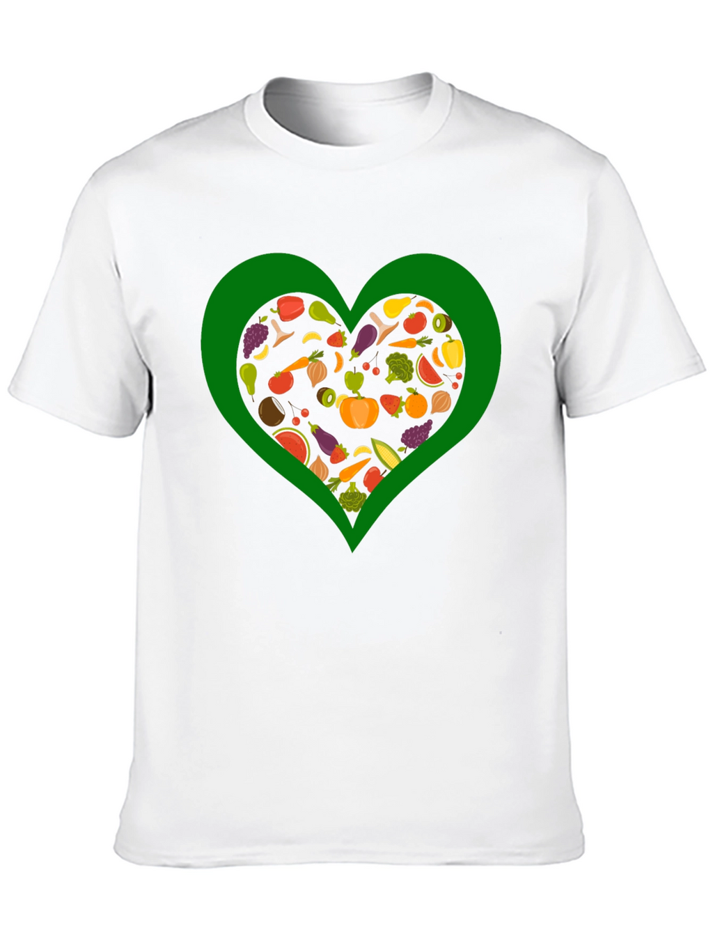 Vegan Heart T-Shirt - Love Vegetables!