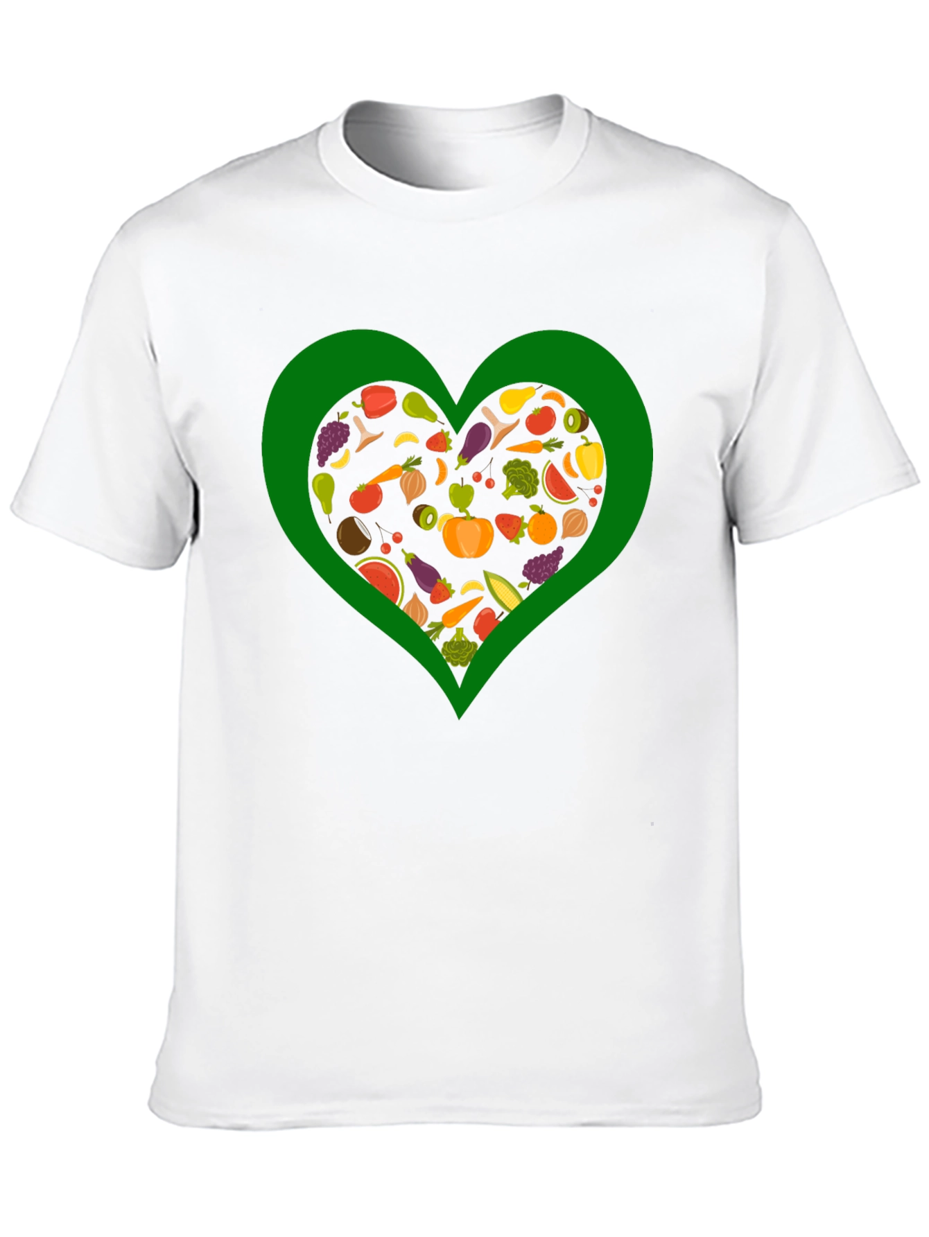 Vegan Heart T-Shirt - Love Vegetables!