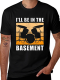 Ill Be In The Basement Drum Set T-Shirt