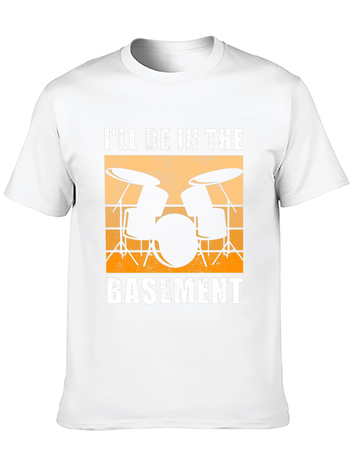 Ill Be In The Basement Drum Set T-Shirt